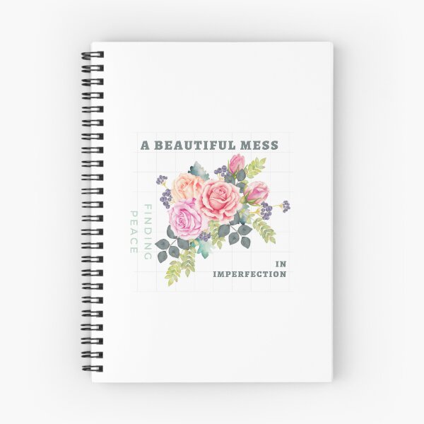 Item preview, A beautiful mess, finding peace, in imperfection designed and sold by FitEnvy.