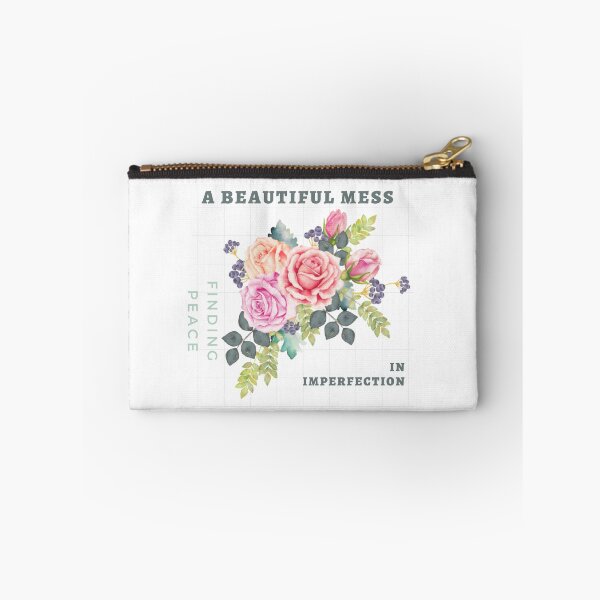 Item preview, A beautiful mess, finding peace, in imperfection designed and sold by FitEnvy.