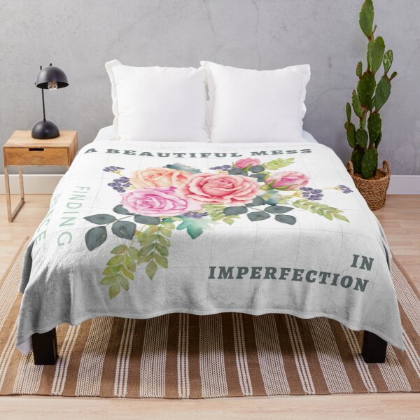 Item preview, A beautiful mess, finding peace, in imperfection designed and sold by FitEnvy.