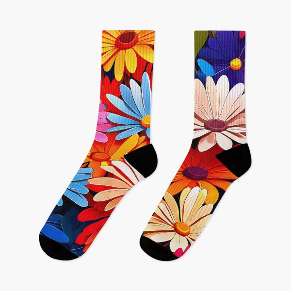 Item preview, Rainbow-colored daisies designed and sold by Tchoice.