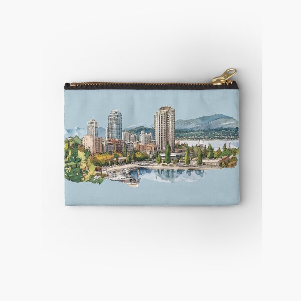 Item preview, Watercolor Illustration of Kelowna Cityscape British Columbia Canada designed and sold by meganohm.
