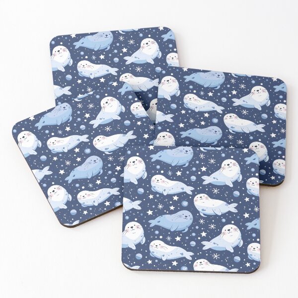 Item preview, Seal Blue Winter Star Pattern designed and sold by palaco210.