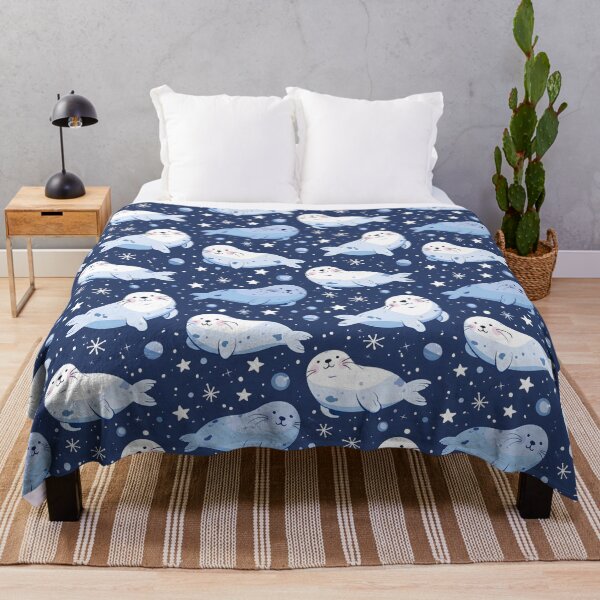 Item preview, Seal Blue Winter Star Pattern designed and sold by palaco210.