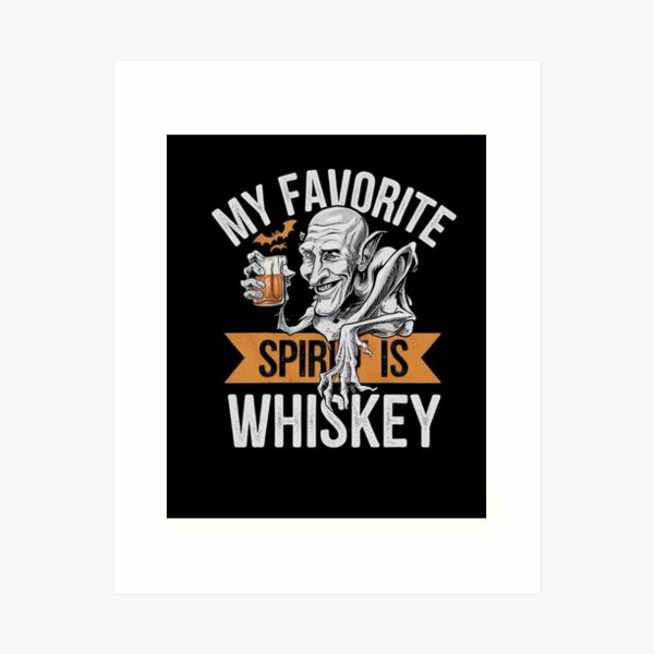 Item preview, My Favorite Spirit Is Whiskey Drinking Ghost For Adult designed and sold by ManiaGrania.