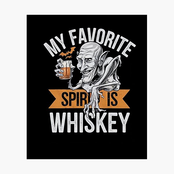 Item preview, My Favorite Spirit Is Whiskey Drinking Ghost For Adult designed and sold by ManiaGrania.