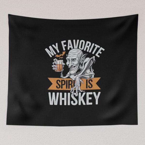 Item preview, My Favorite Spirit Is Whiskey Drinking Ghost For Adult designed and sold by ManiaGrania.