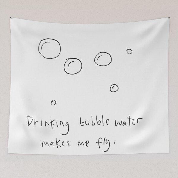 Item preview, Drinking bubble water Doodle designed and sold by JaneDearDesigns.