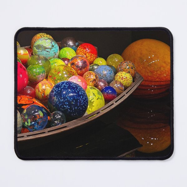 Item preview, Boat with colorful marbles designed and sold by Alla Gill.