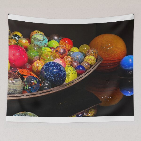Item preview, Boat with colorful marbles designed and sold by Alla Gill.