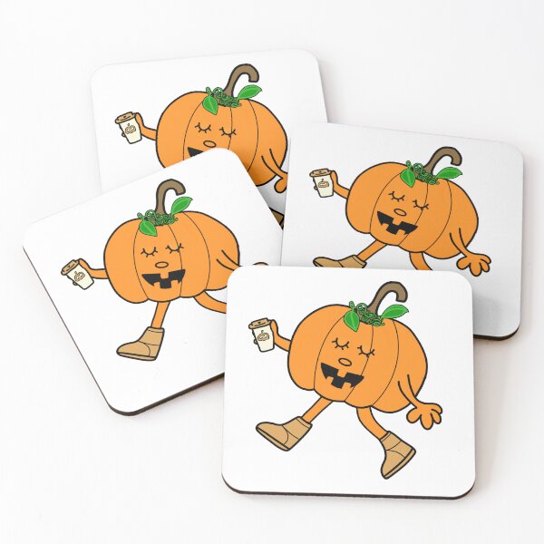 Item preview, Pumpkin with a coffee  designed and sold by regsdoodles.