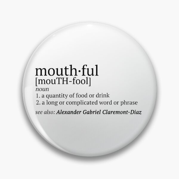 Item preview, RWRB Mouthful Definition Alexander Gabriel Claremont-Diaz designed and sold by baranskini.