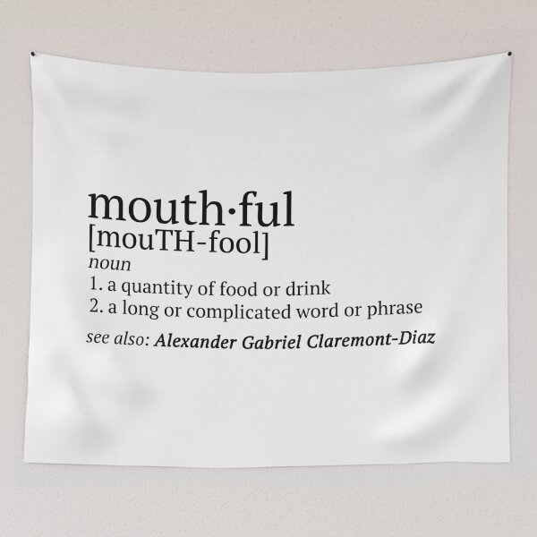 Item preview, RWRB Mouthful Definition Alexander Gabriel Claremont-Diaz designed and sold by baranskini.