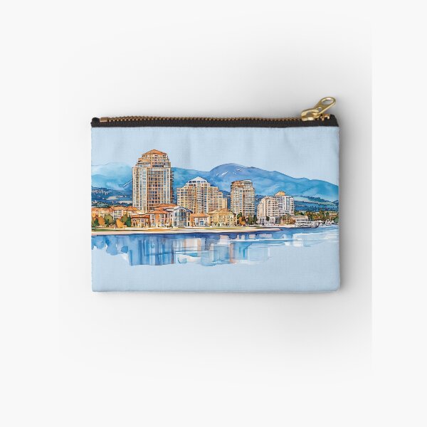 Item preview, Vibrant Watercolor Cityscape of Kelowna British Columbia Canada designed and sold by meganohm.
