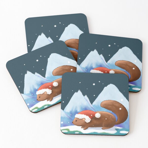 Item preview, Merry Christmas Marmot in Tirol designed and sold by TheGoldenMeadow.