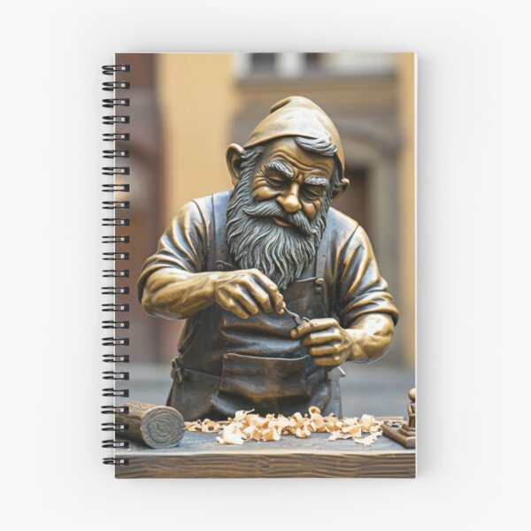 Item preview, Thinking of Wroclaw - Gnome Woodworker designed and sold by Purrfecta.