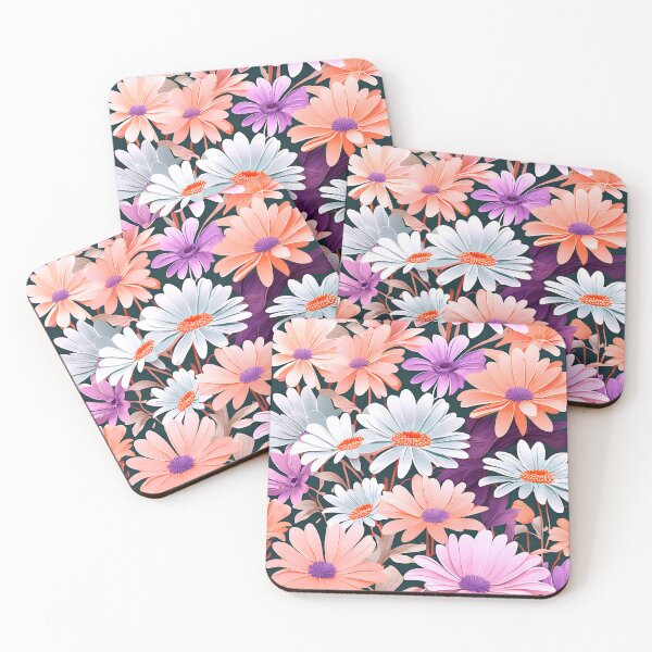 Item preview, A sophisticated pattern of muted daisies designed and sold by Tchoice.