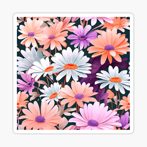 Item preview, A sophisticated pattern of muted daisies designed and sold by Tchoice.