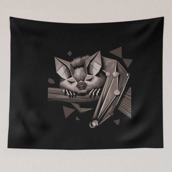 Item preview, Cool Funny Sleeping Bat Cubism Abstract designed and sold by Nature's Fancy.