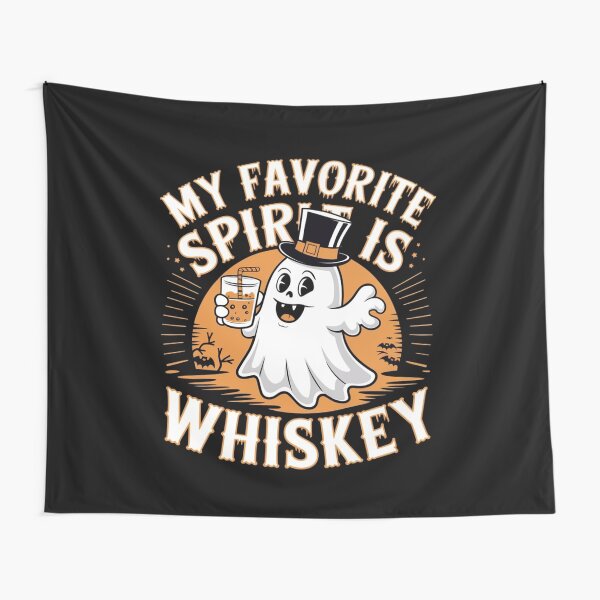 Item preview, My Favorite Spirit Is Whiskey Drinking Ghost For Adult designed and sold by ManiaGrania.