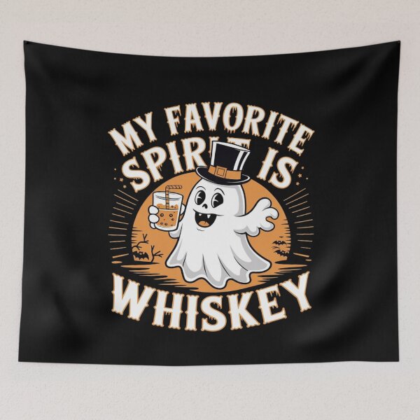 Item preview, My Favorite Spirit Is Whiskey Drinking Ghost For Adult designed and sold by ManiaGrania.