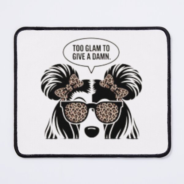 Item preview, too glam to give a dam designed and sold by chessnegocios.