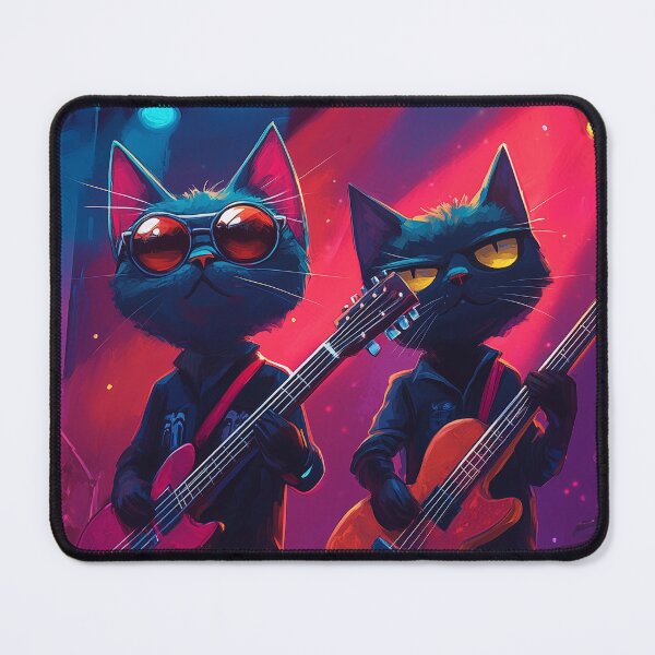 Item preview, Cat guitarists on the stage designed and sold by aivisionsart.