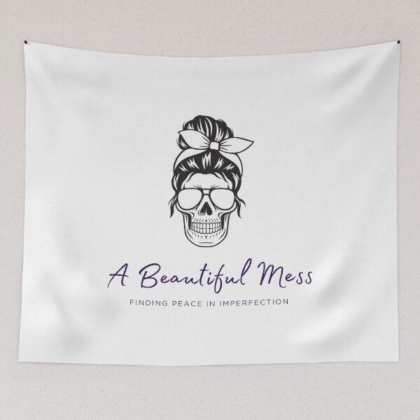 Item preview, Skeleton: beautiful mess, finding peace, in imperfection designed and sold by FitEnvy.