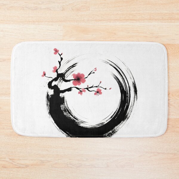 Item preview, Zen Enso circle and cherry blossom japanese designed and sold by goodday Japan.