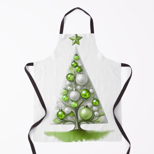 Item preview, Christmas tree with beautiful ornaments, delicate, ephemeral, stylish Christmas tree pattern in 3D technique, silver and light green. designed and sold by My-fake-places.