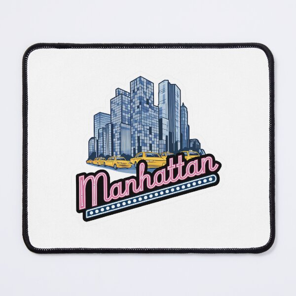 Item preview, Manhattan, New York, Big Apple, I love NY, NY City, Yellow Cab designed and sold by RedCircleArt.