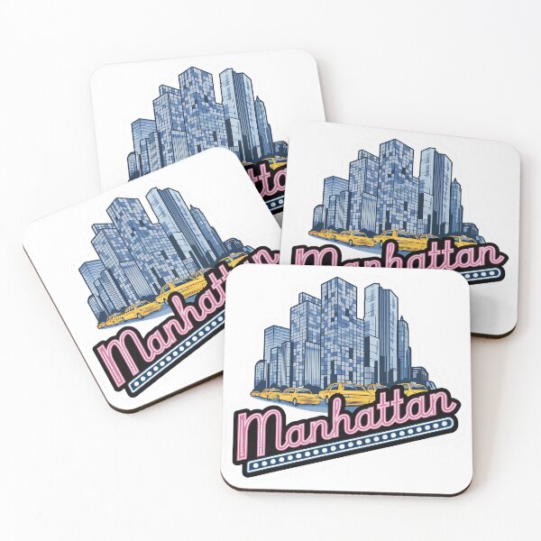 Item preview, Manhattan, New York, Big Apple, I love NY, NY City, Yellow Cab designed and sold by RedCircleArt.