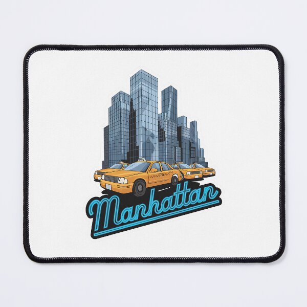 Item preview, Manhattan, New York, Big Apple, I love NY, NY City, Yellow Cab designed and sold by RedCircleArt.