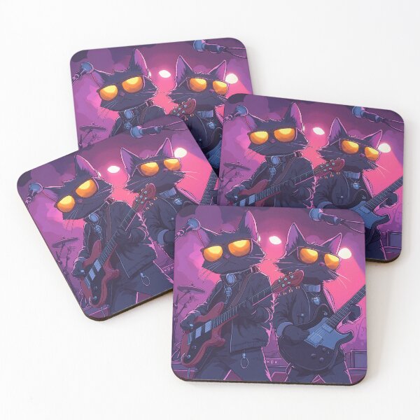 Item preview, Cat guitarists on the stage designed and sold by aivisionsart.