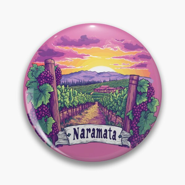 Item preview, Naramata Vineyard Winery Sunset British Columbia Illustration designed and sold by meganohm.