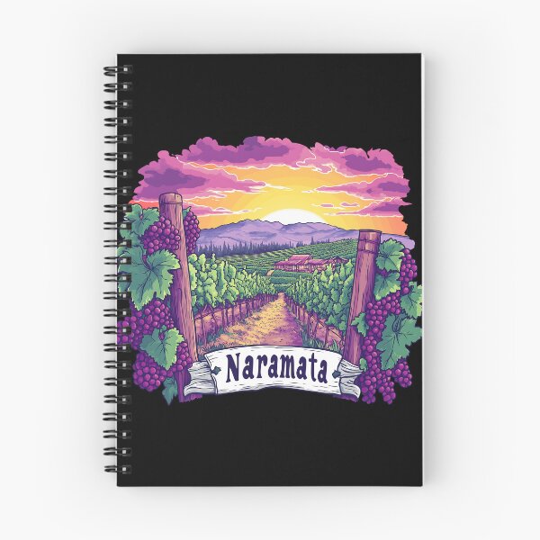 Item preview, Naramata Vineyard Winery Sunset British Columbia Illustration designed and sold by meganohm.