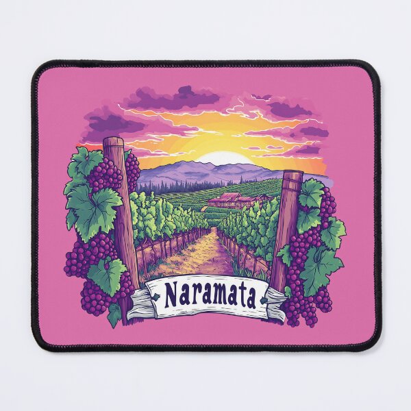 Item preview, Naramata Vineyard Winery Sunset British Columbia Illustration designed and sold by meganohm.