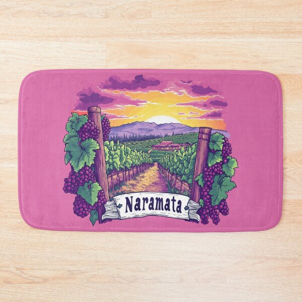 Item preview, Naramata Vineyard Winery Sunset British Columbia Illustration designed and sold by meganohm.