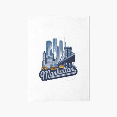 Artikel-Vorschau von Manhattan, New York, Big Apple, ich liebe NY, NY City, Yellow Cab, designt und verkauft von RedCircleArt.