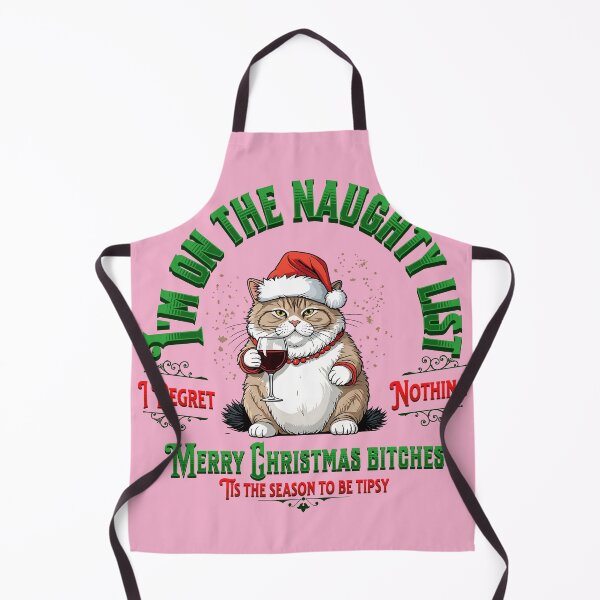 Item preview, Naughty wine drinking Christmas cat  designed and sold by Nicfearn86.