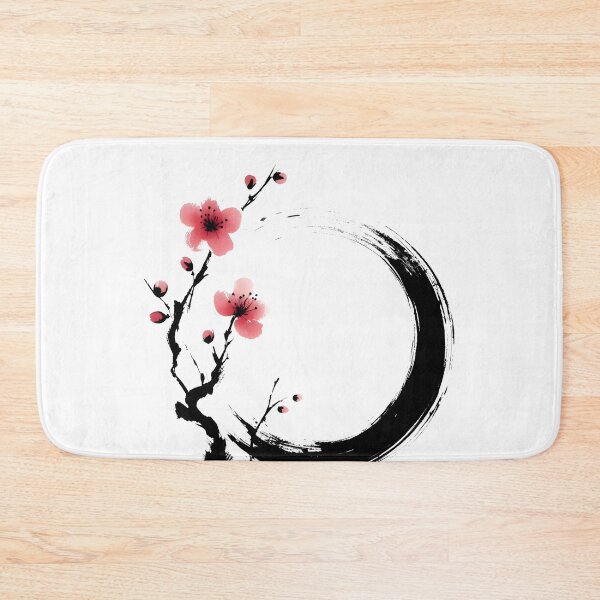 Item preview, Zen Enso circle and cherry blossom japanese designed and sold by goodday Japan.