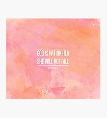Christian Quote Photographic Print