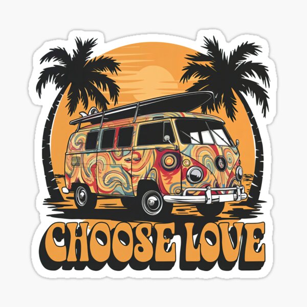 Item preview, Psychedelic Camper by Just Choose Love designed and sold by JustChooseLove.
