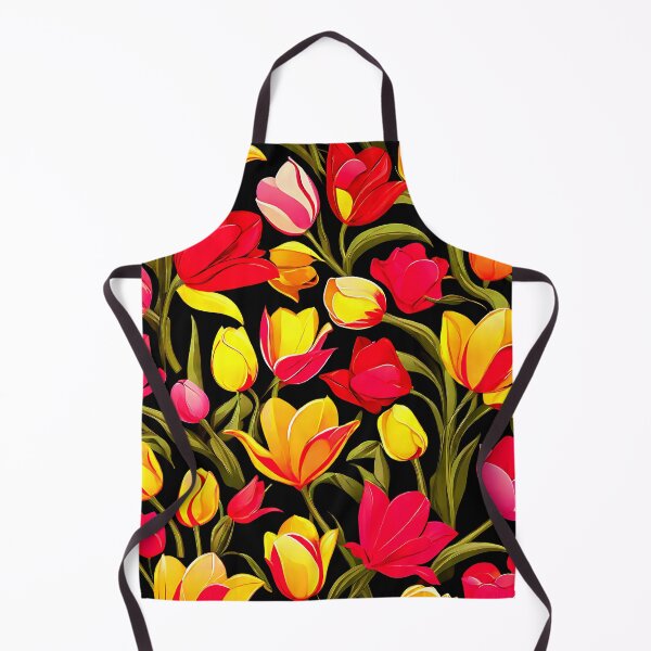 Item preview, A seamless pattern of bold tulips designed and sold by Tchoice.