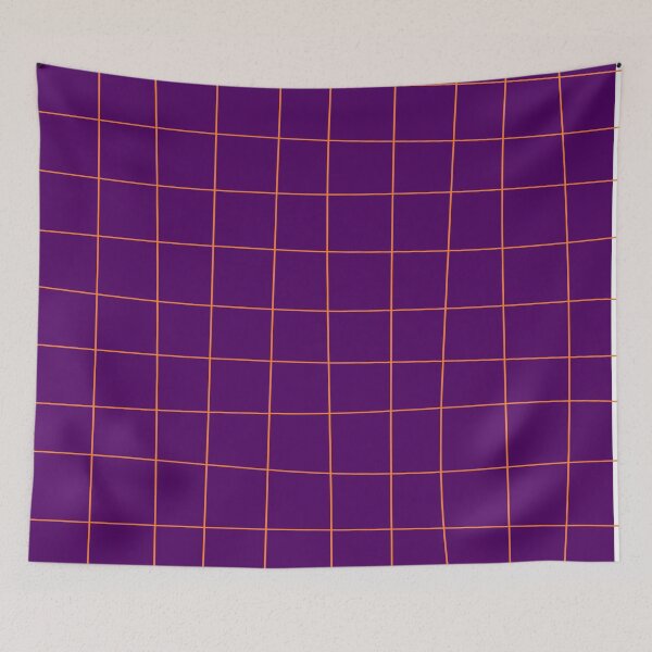 Item preview, Purple and Orange Irregular Grid designed and sold by Jeallan Designs.