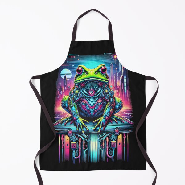 Item preview, Neon Cyberpunk Frog designed and sold by Mjonkey.