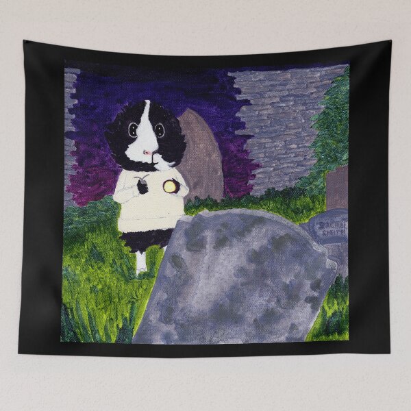 Item preview, Guinea Pig in the Graveyard - Thaddeus designed and sold by Guinea Pigs and Books.