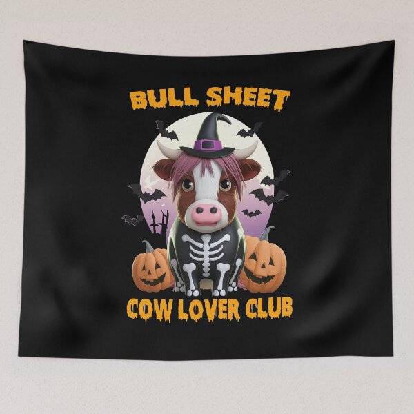 Item preview, Bull Sheet Cow Lovers Club Halloween Sticker designed and sold by Mahmoudshoping.