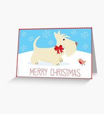 Christmas Wheaten Copyright © BonniePortraits on Redbubble.com Greeting Card