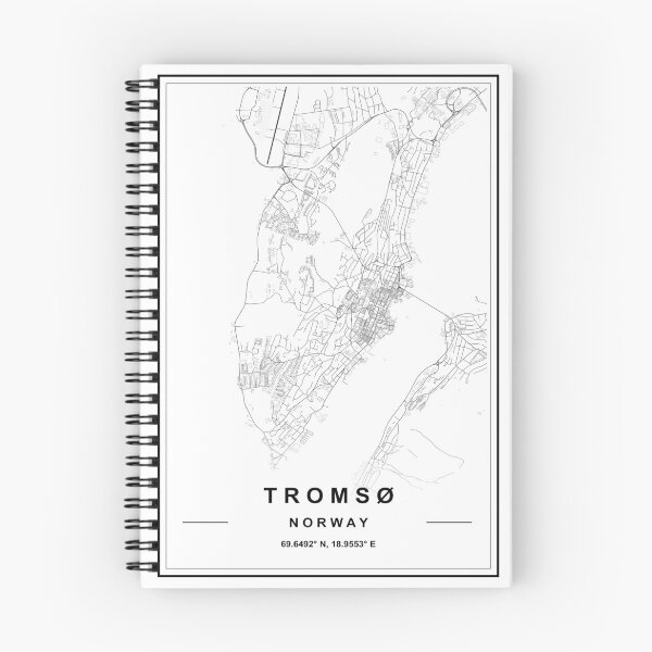 Item preview, Tromsø City Map designed and sold by SHAMPAIN-ART-CO.