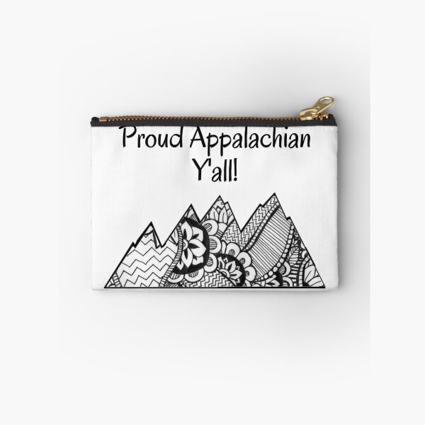 Item preview, Proud Appalachian Y'all Mountain Range Floral Doodle designed and sold by CrystalRaen.